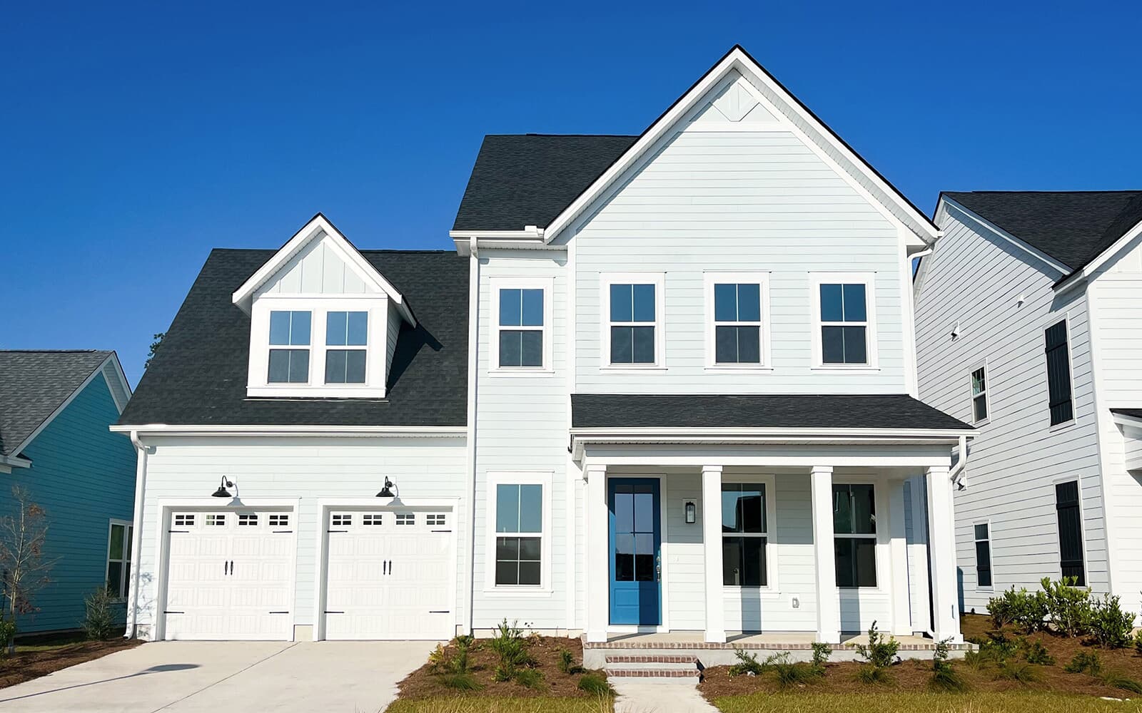 The exterior of the Preston on homesite 1703 by Brookfield Residential at Nexton.