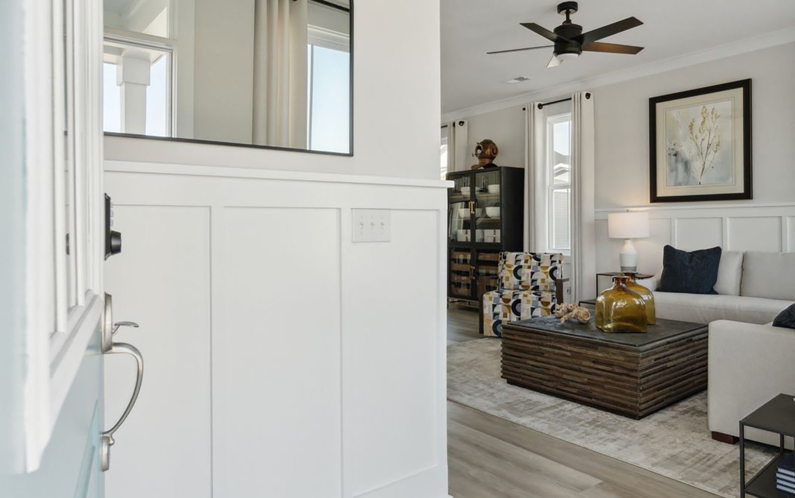 The foyer in the Sage by Brookfield Residential at Nexton.