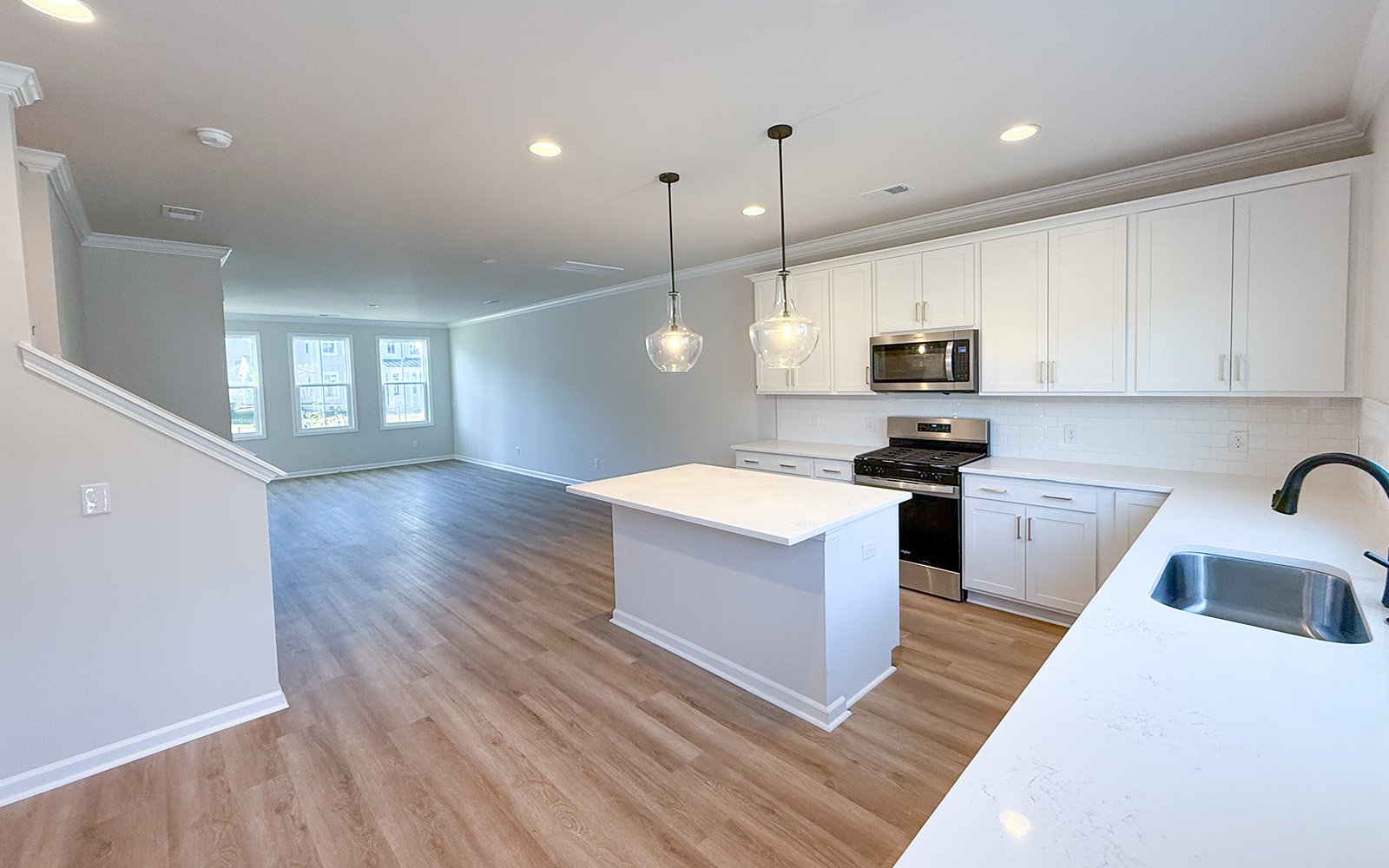 The kitchen of the Sage on homesite 202 at Nexton.