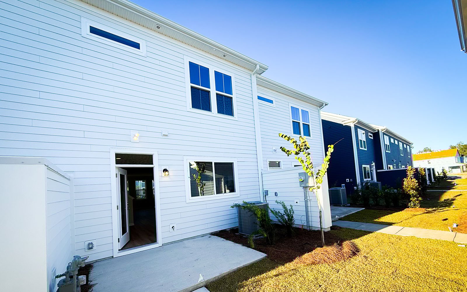 The rear exterior of the Sage on homesite 202 at Nexton.