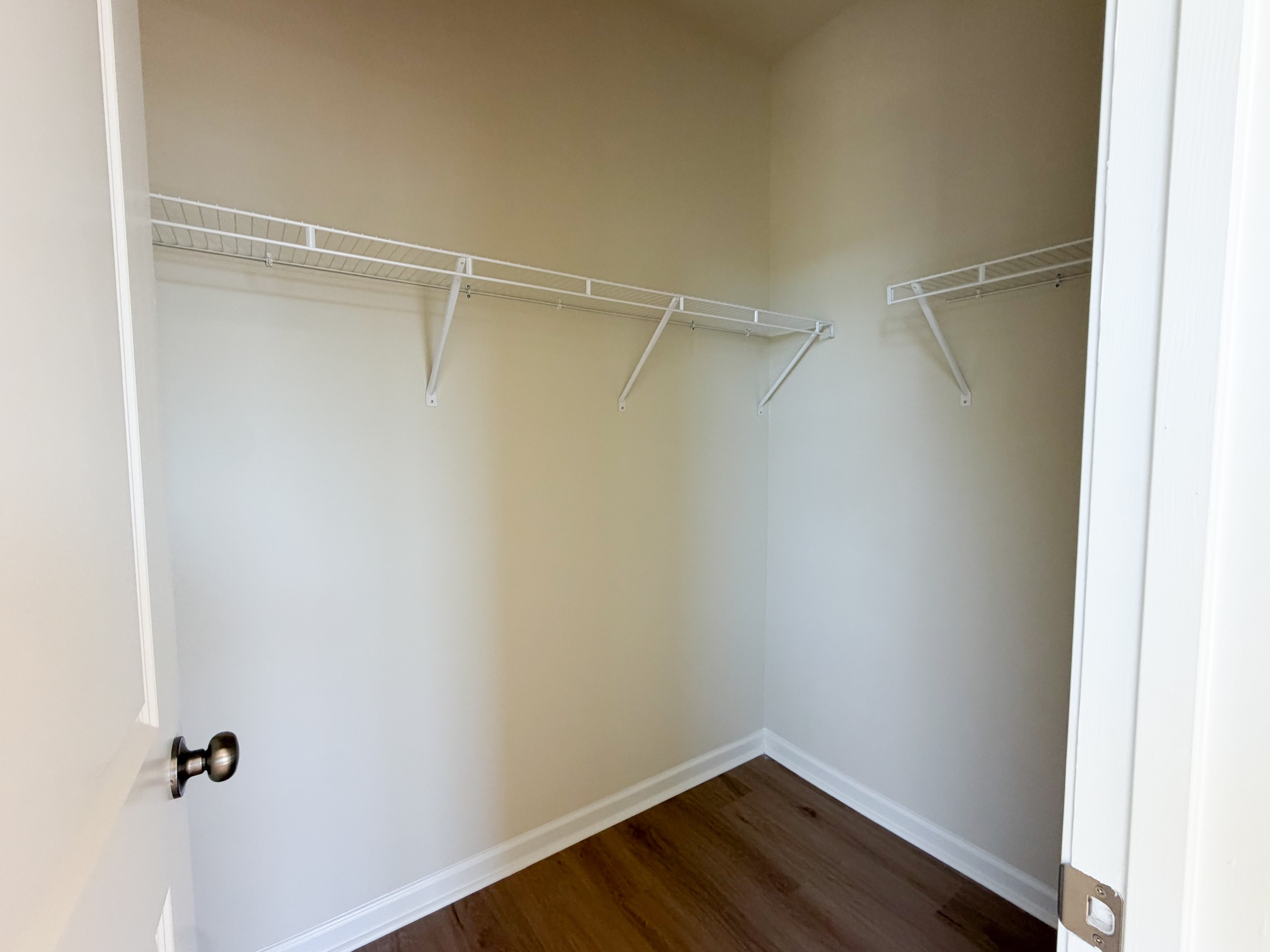 A closet in the Sage on homesite 213 at Nexton