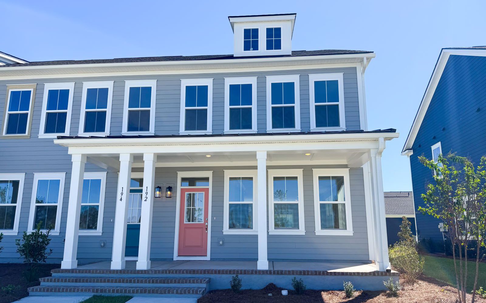 The exterior of the Sage on homesite 213 at Nexton
