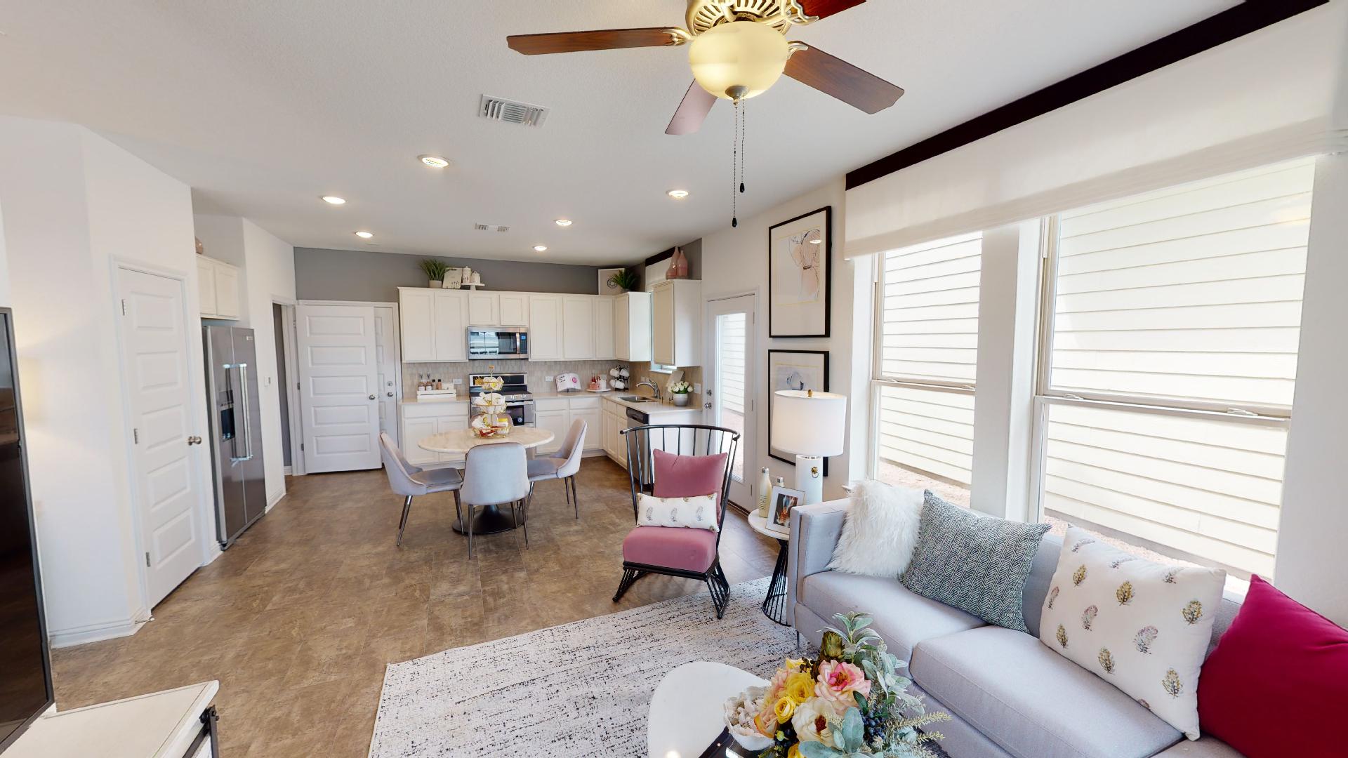 Image of living room in Lexington in Easton Park by Brookfield Residential in Austin, Texas.