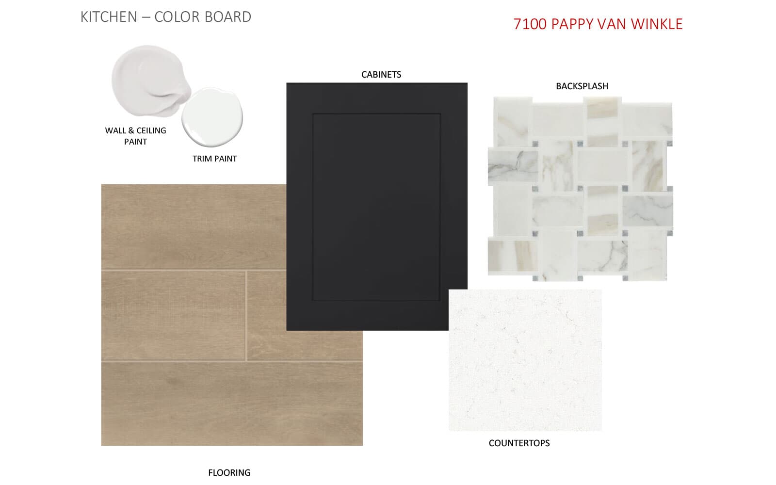 7100 Pappy Van Winkle Color Board 1