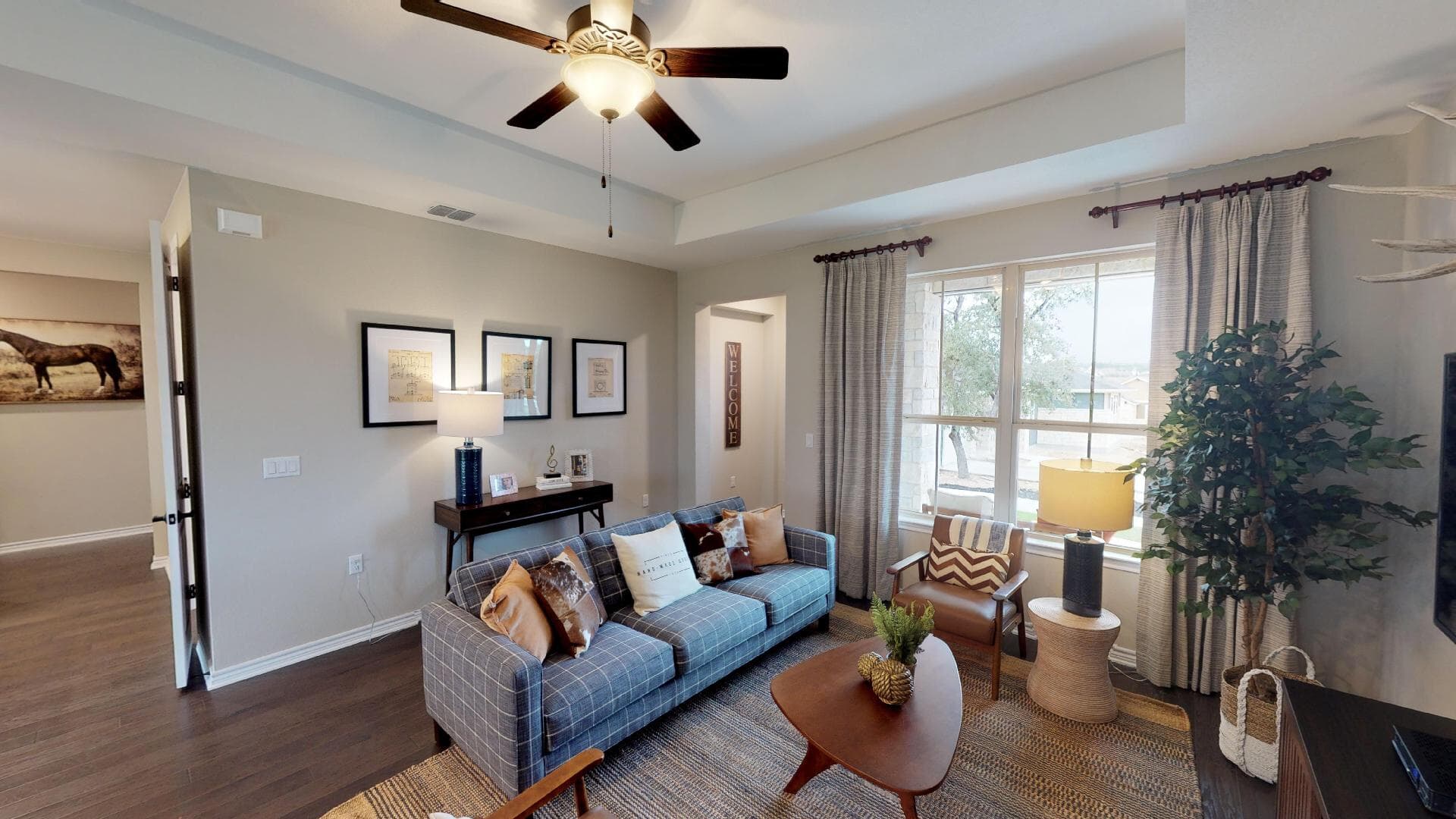 KT Spieth Living Room 2 by Brookfield Residential in Austin, Texas.