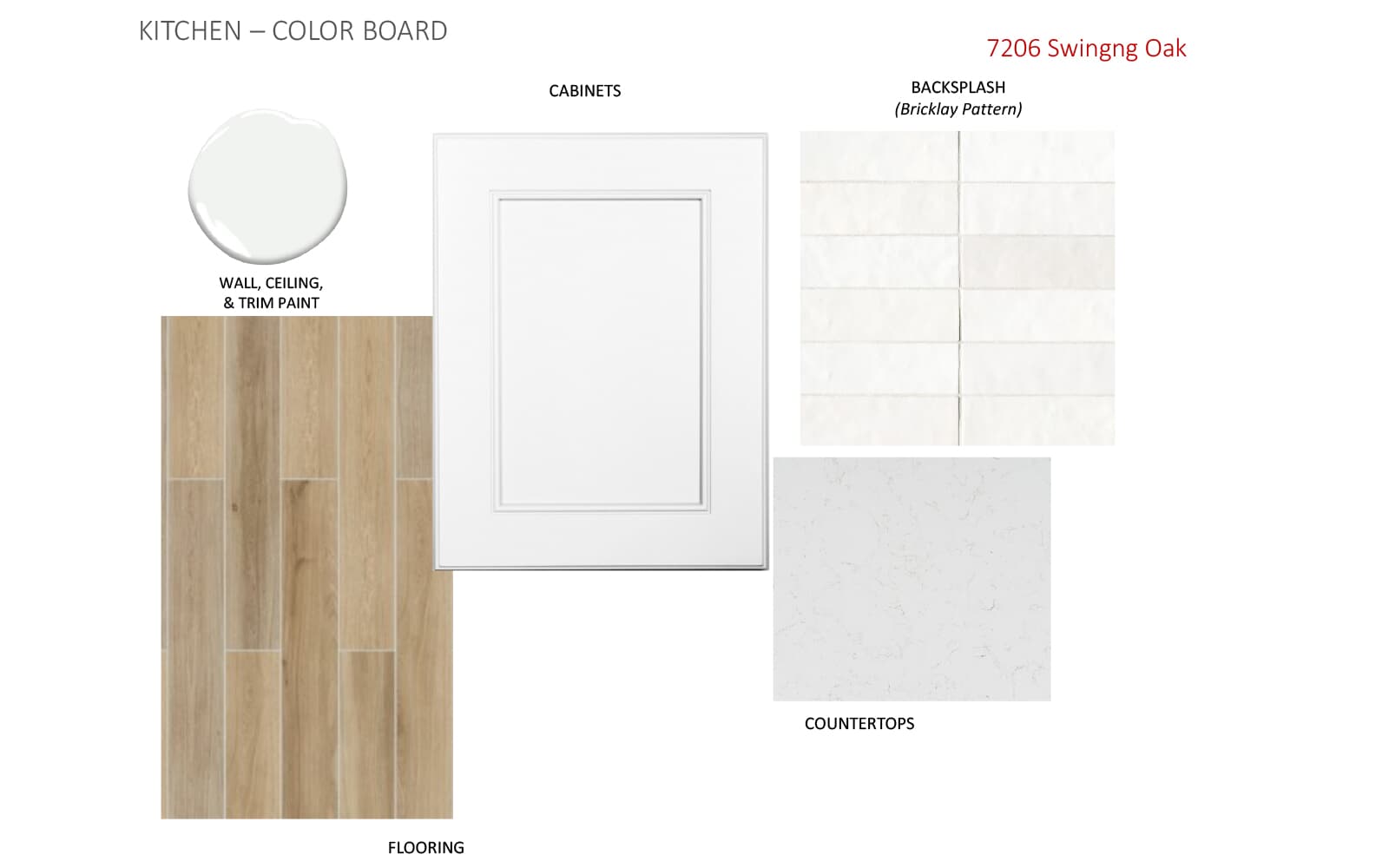 7206 Swinging Oak Color Board