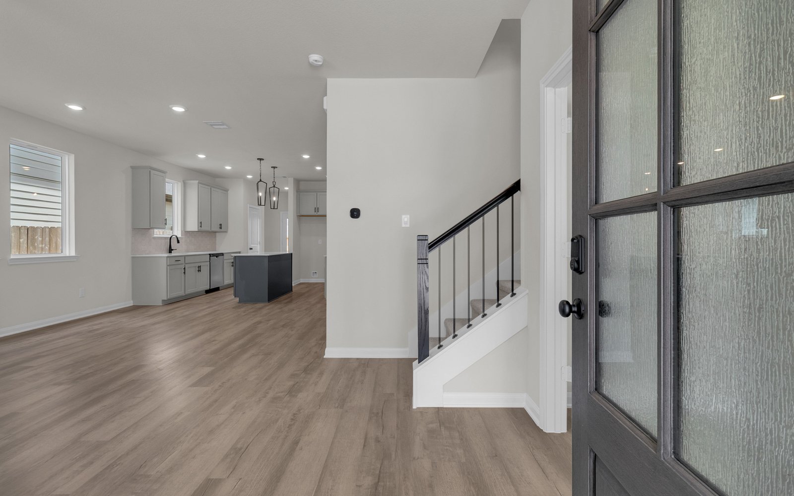 6414 Wildwood Pines Stairway and Kitchen