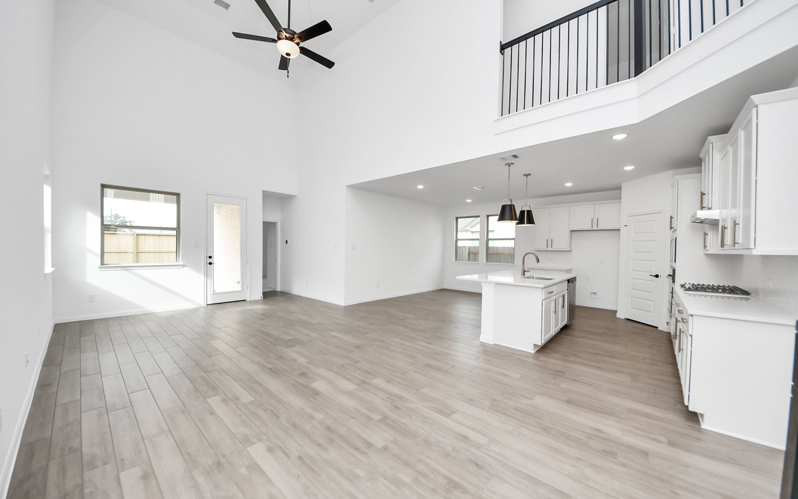 7327 Blue Gentiana Kitchen and Living Room