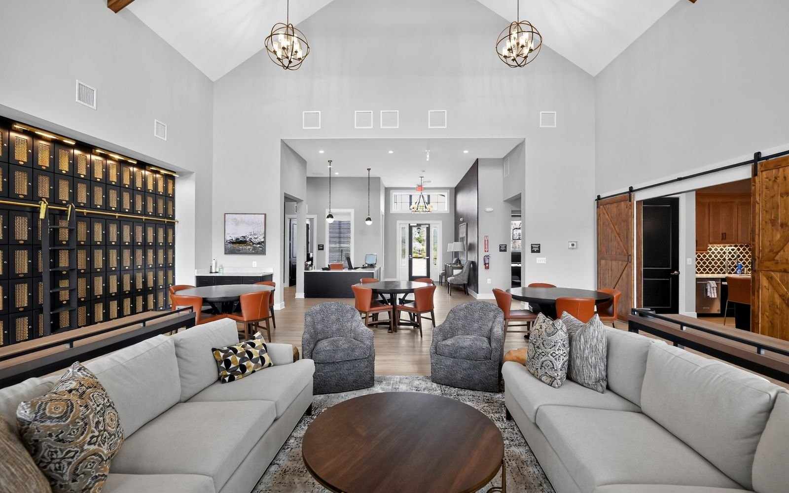 The exclusive 55+ clubhouse at Hiatt Pointe at Snowden Bridge.