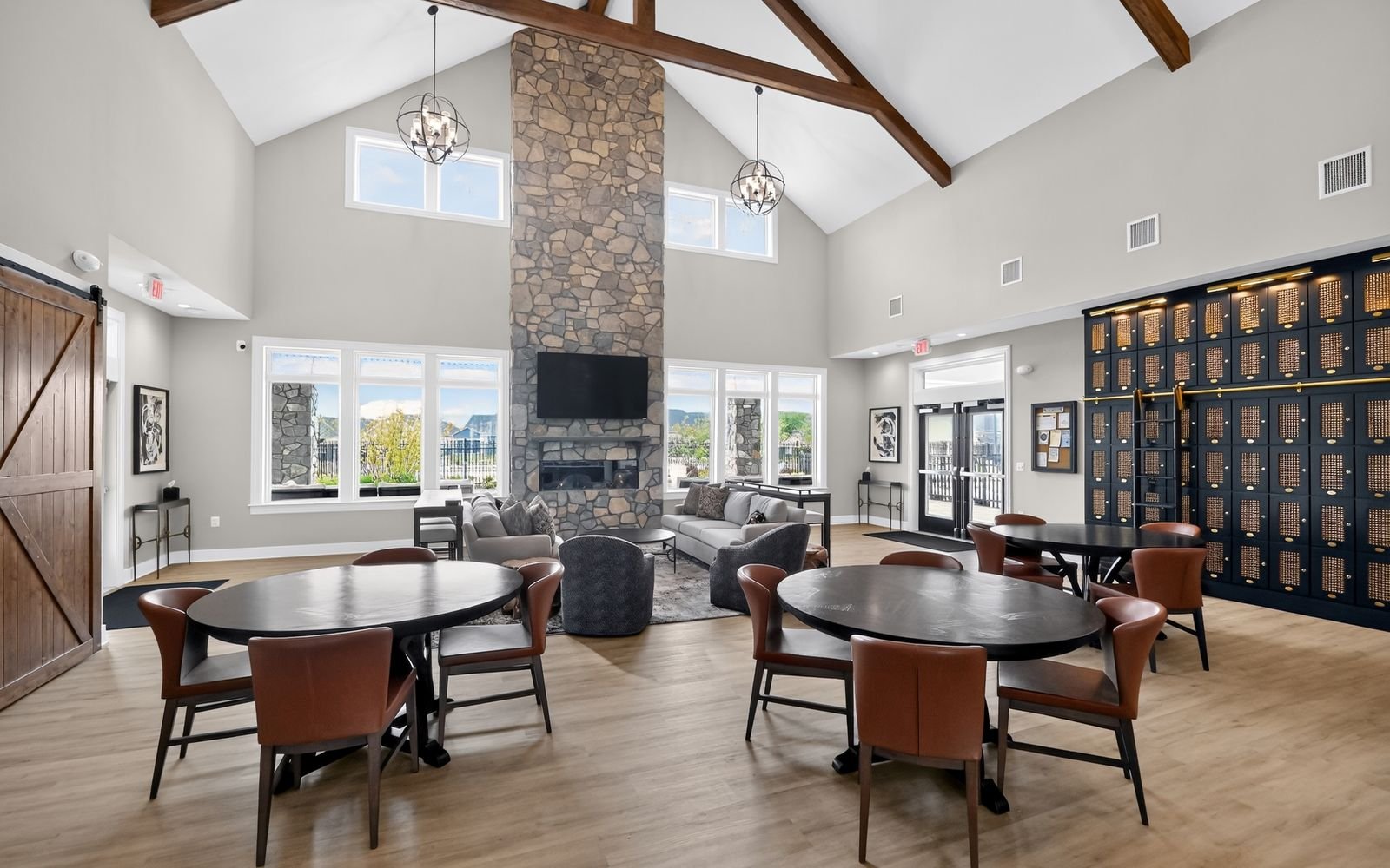 The exclusive 55+ community clubhouse at Hiatt Pointe at Snowden Bridge.