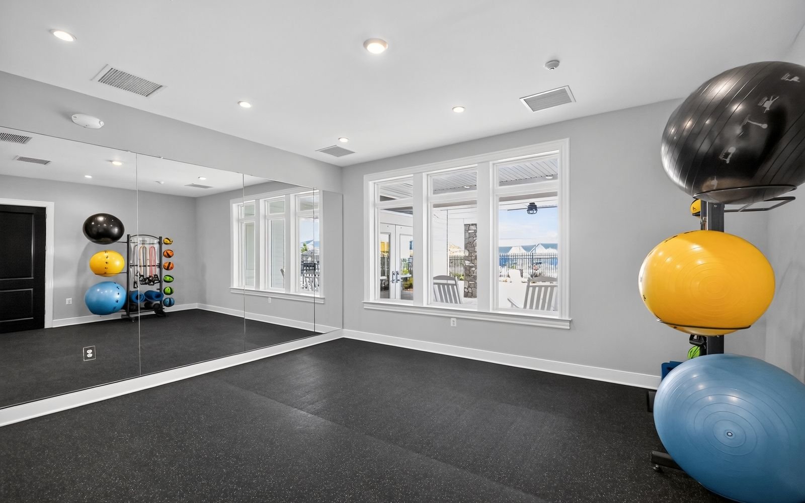 The yoga studio at Hiatt Pointe at Snowden Bridge.