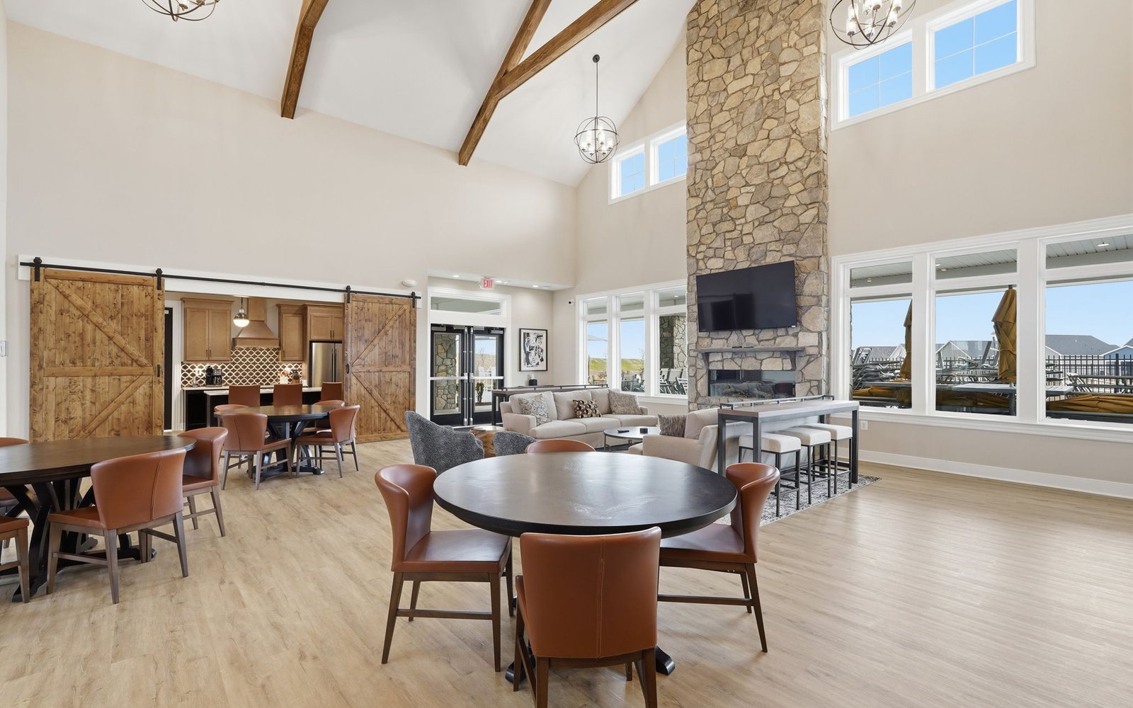 The 55+ community clubhouse at Hiatt Pointe at Snowden Bridge.