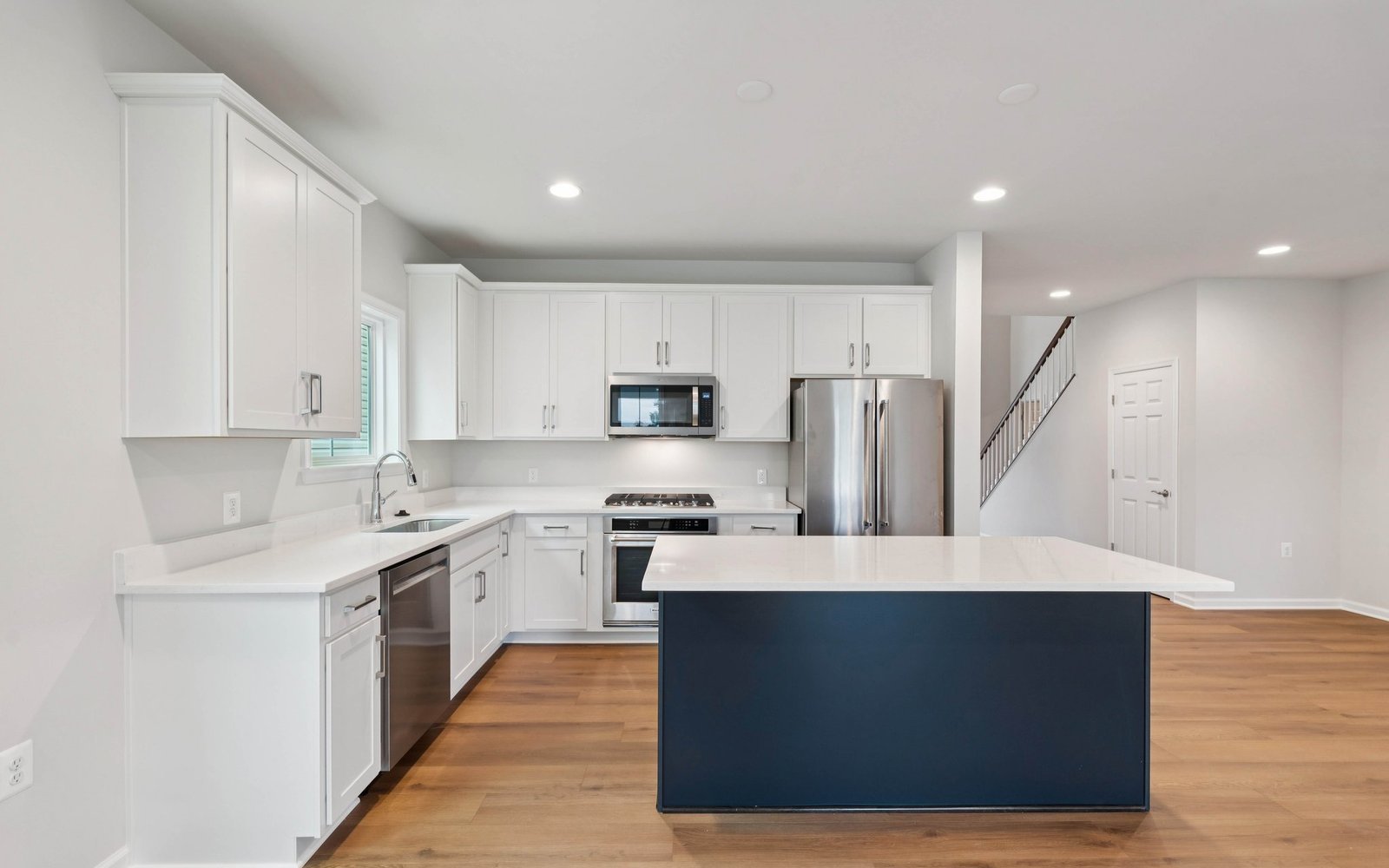 The kitchen of a Fitzgerald garden home at Hiatt Pointe at Snowden Bridge.