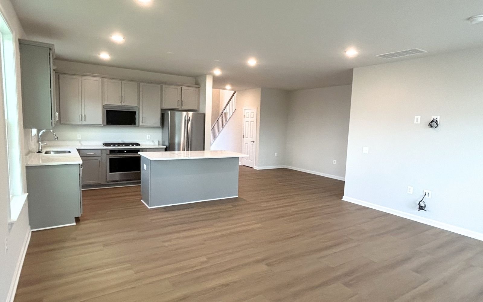 The main level of the Fitzgerald on homesite 2001 at Hiatt Pointe at Snowden Bridge.