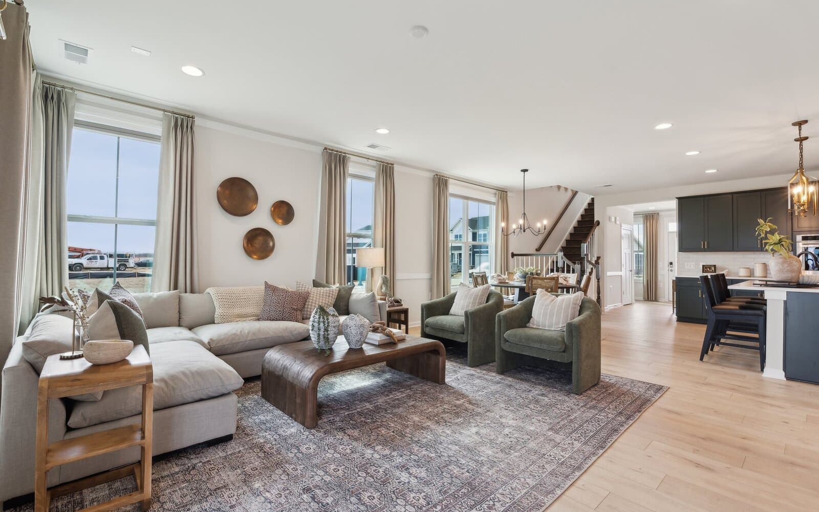 The family room of the Hemingway by Brookfield Residential.