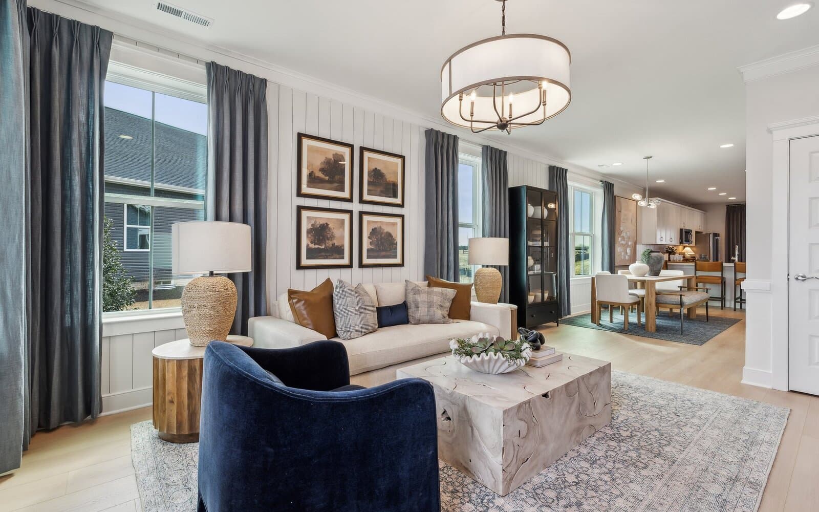 The living room of the Northgate by Brookfield Residential.