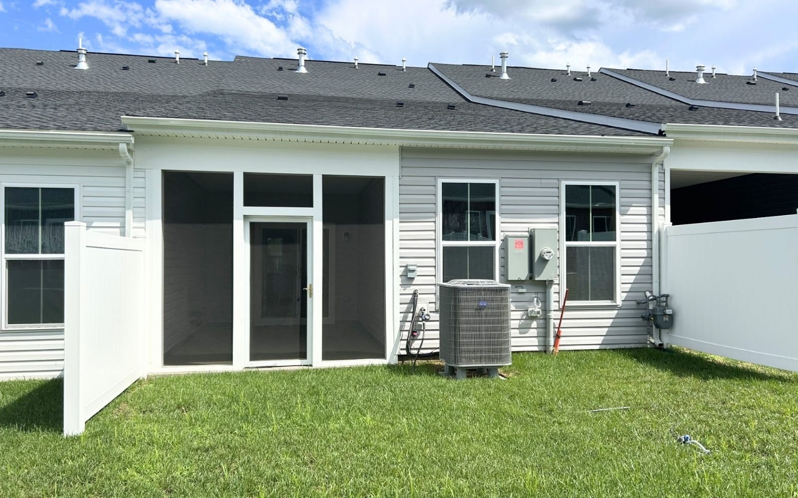 The rear exterior of the Northgate on homesite 1103 at Hiatt Pointe at Snowden Bridge.