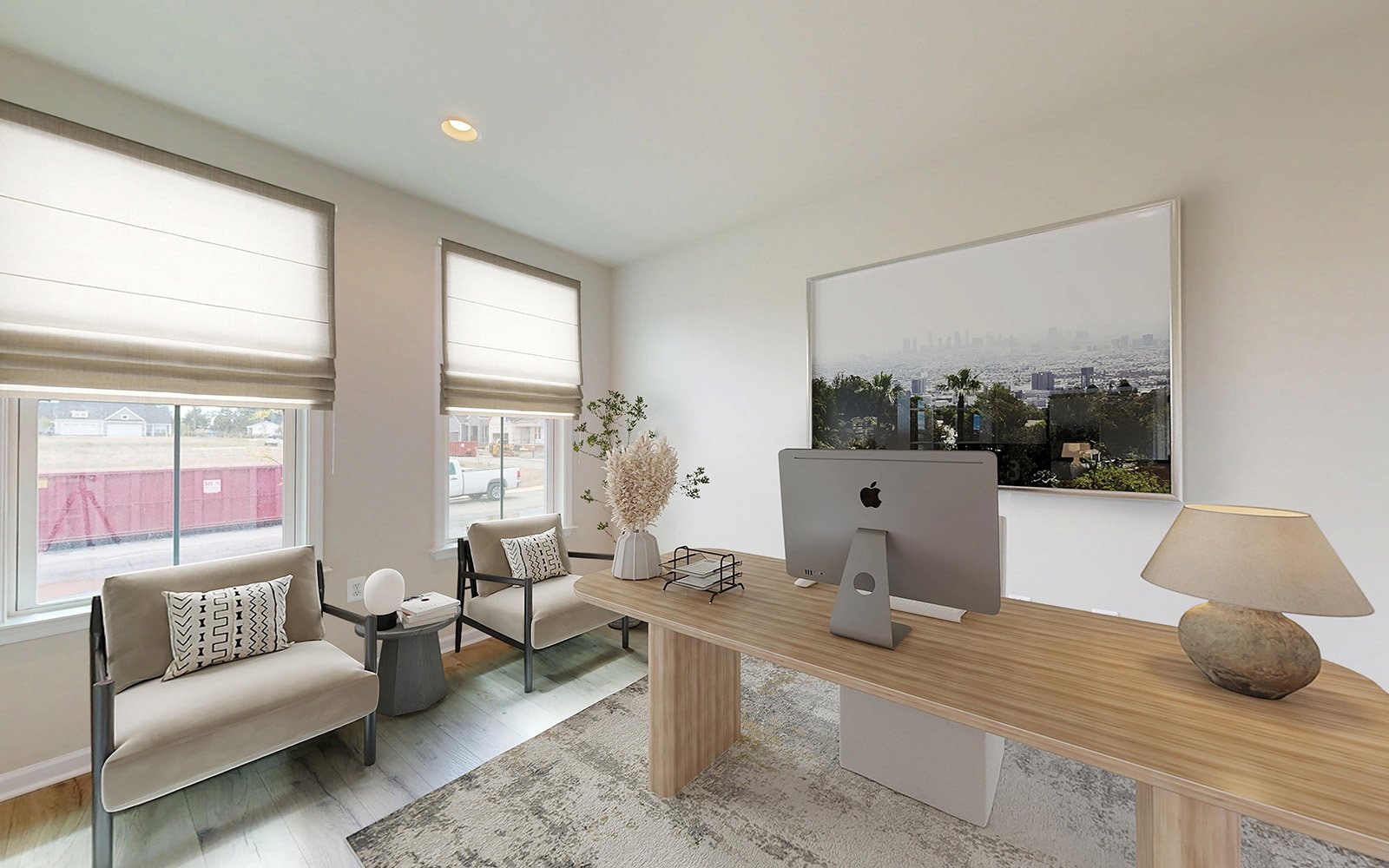 The dining of flex room of the Rockwell at Hiatt Pointe at Snowden Bridge.