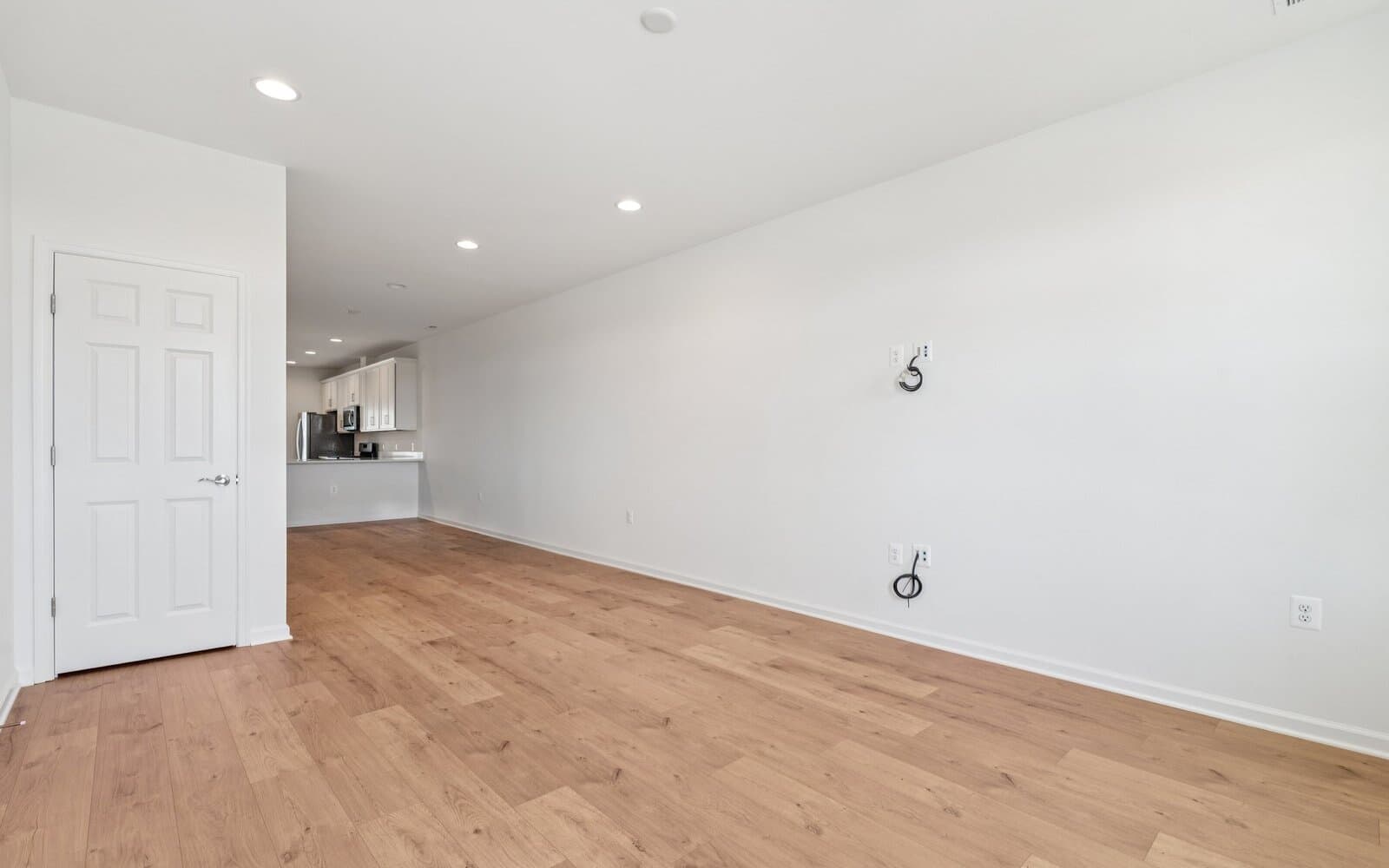 The living room of the Northgate on Homesite 1003 by Brookfield Residential at Hiatt Pointe at Snowden Bridge.