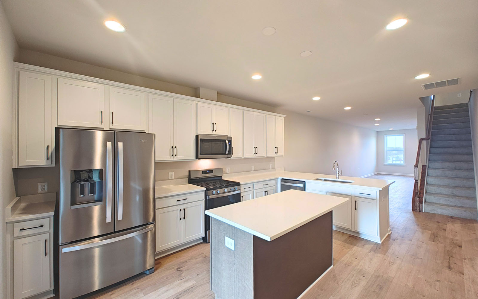 The kitchen of the Northgate on homesite 1009 at Hiatt Pointe at Snowden Bridge.