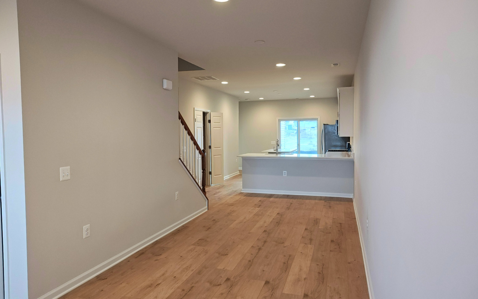 The family room of the Northgate on homesite 1009 at Hiatt Pointe at Snowden Bridge.