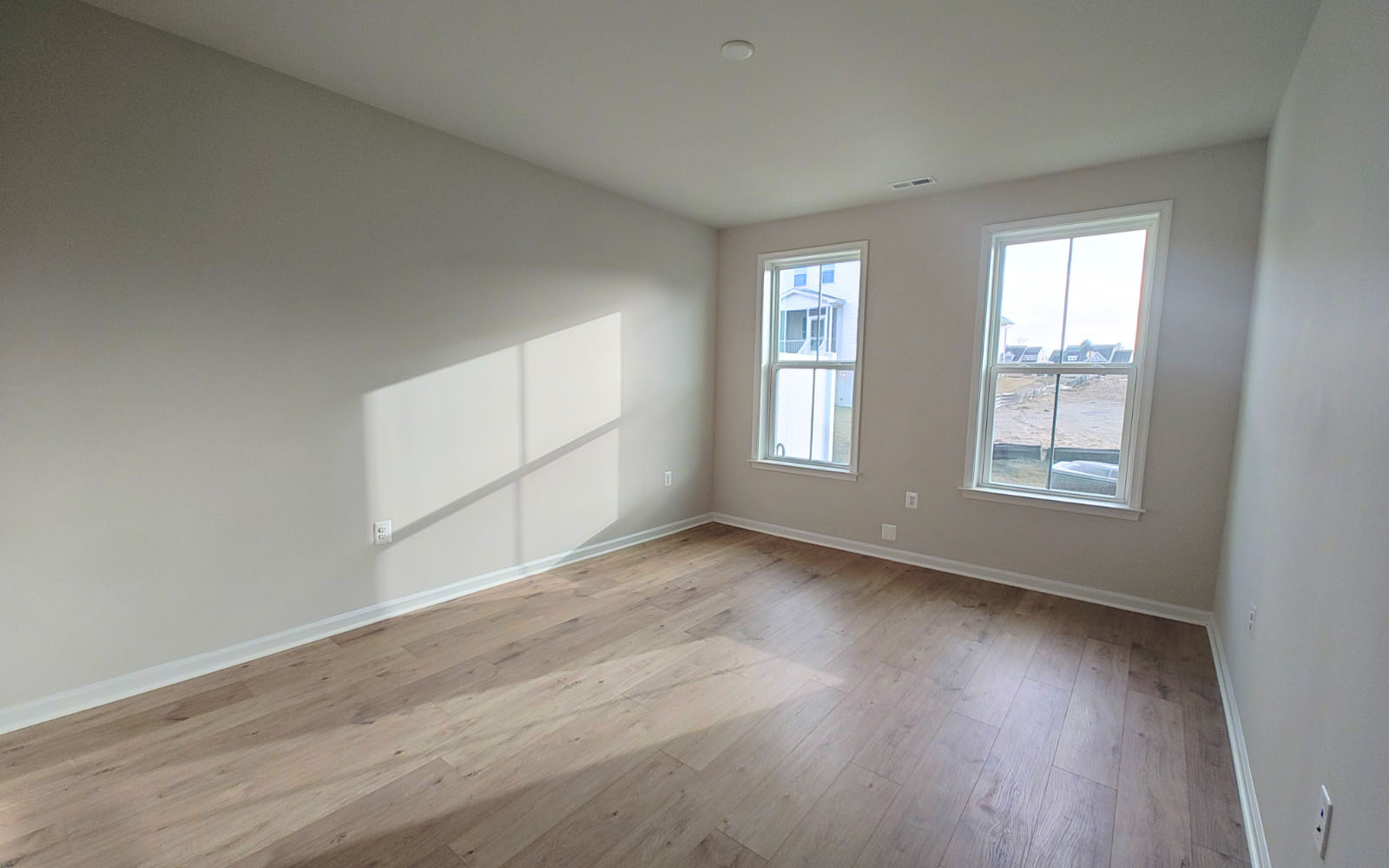 The primary bedroom of the Northgate on homesite 1009 at Hiatt Pointe at Snowden Bridge.