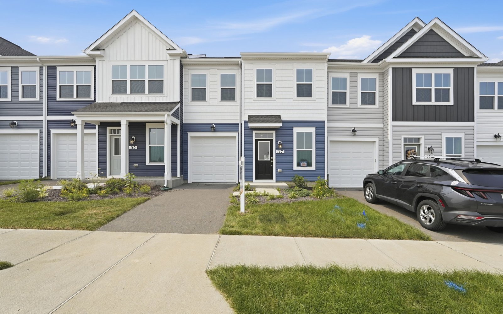 The exterior of the Northgate on homesite 1009 at Hiatt Pointe at Snowden Bridge.