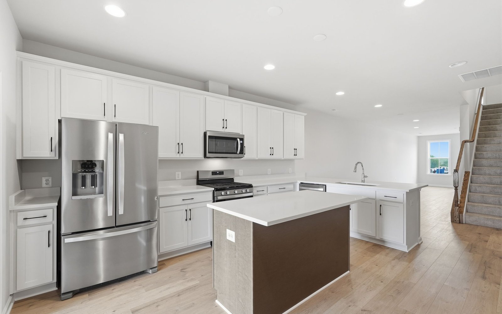 The kitchen of the Northgate on homesite 1009 at Hiatt Pointe at Snowden Bridge.