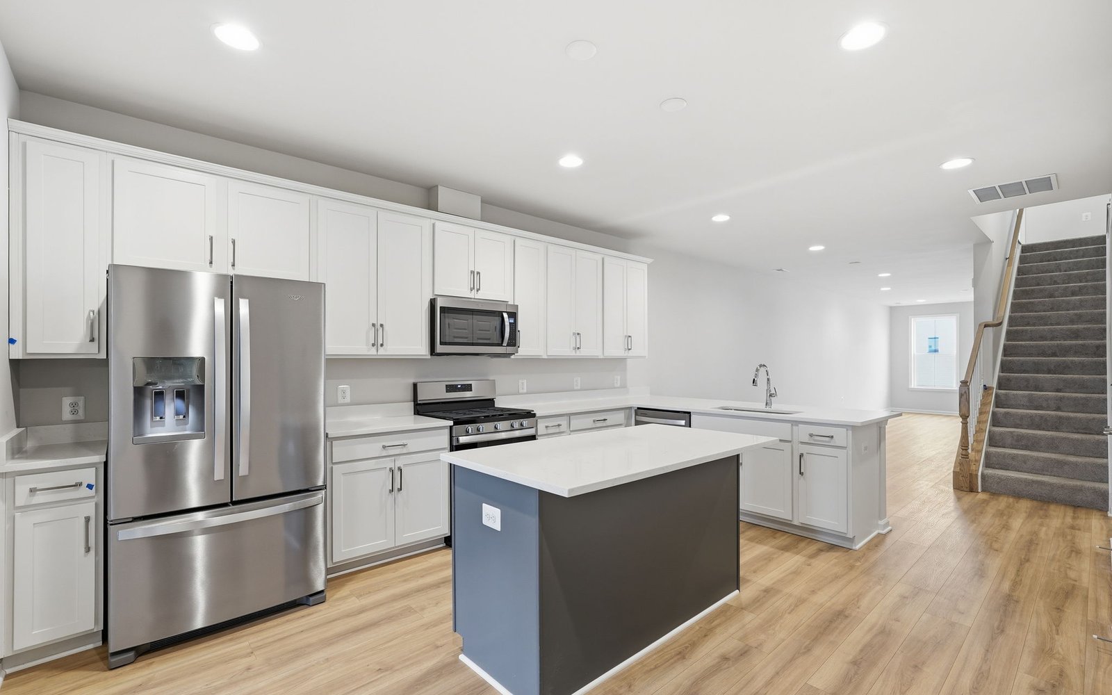The kitchen of the Northgate on homesite 1099 at Hiatt Pointe at Snowden Bridge.