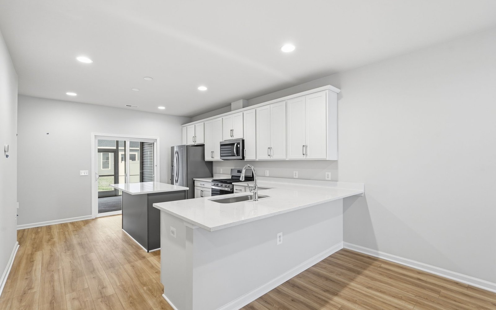 The kitchen of the Northgate on homesite 1099 at Hiatt Pointe at Snowden Bridge.