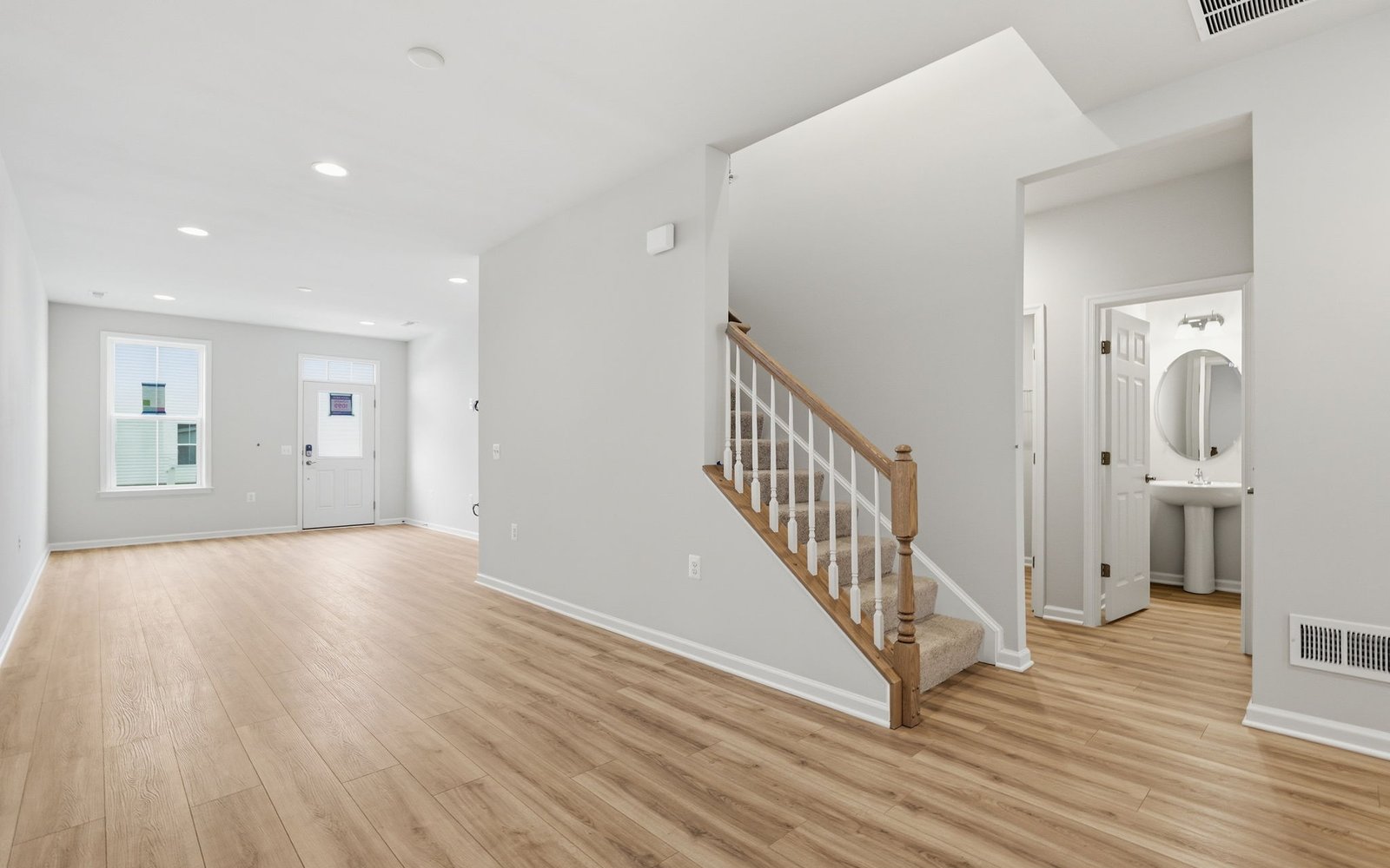 The living room of the Northgate on homesite 1099 at Hiatt Pointe at Snowden Bridge.