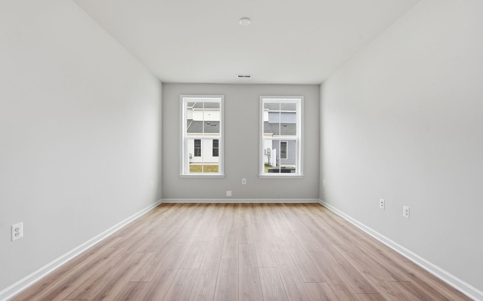The main level primary bedroom of the Northgate on homesite 1099 at Hiatt Pointe at Snowden Bridge.