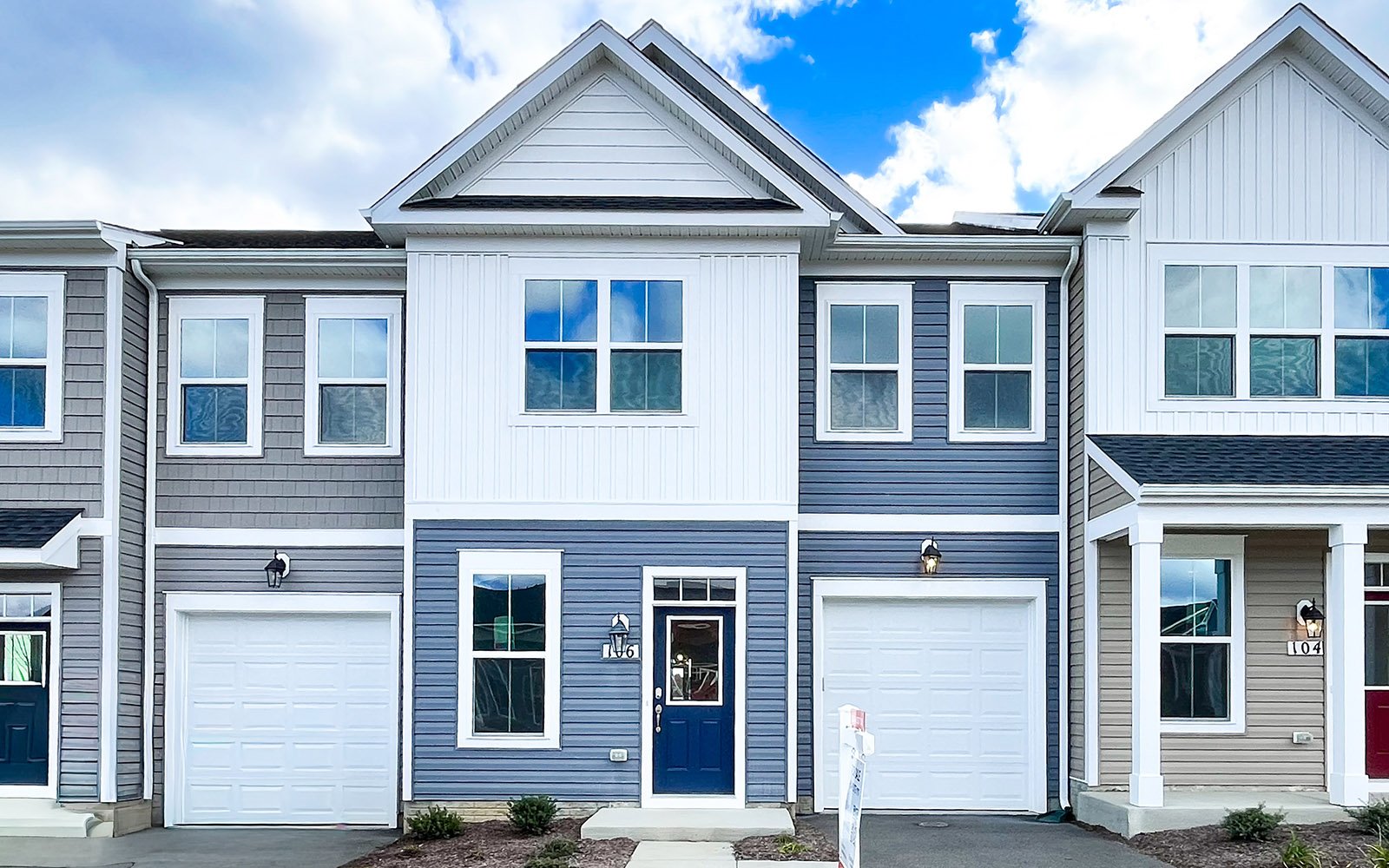 The exterior of the Northgate on homesite 1011. 