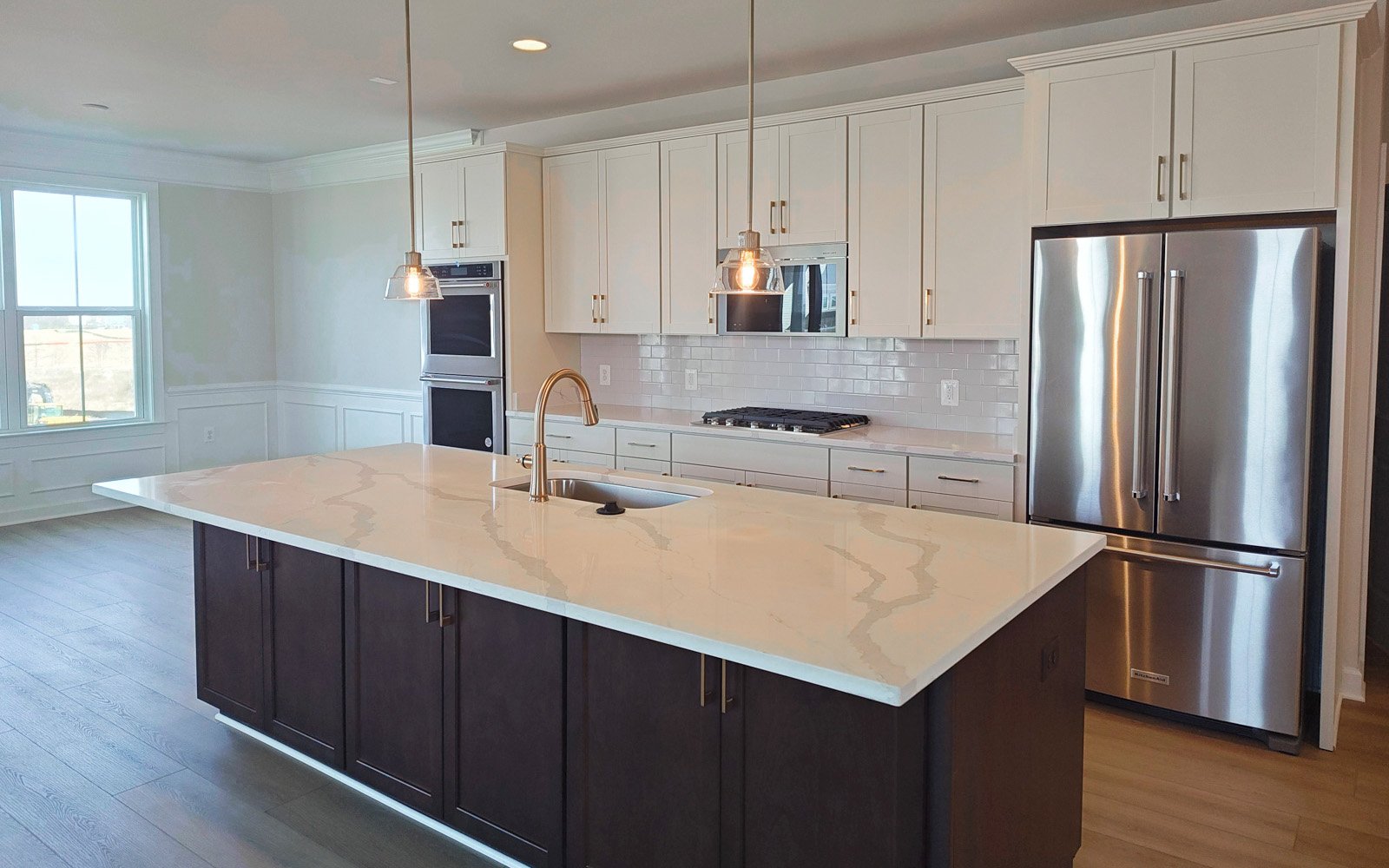 The kitchen of the Rembrandt on homesite 2087.