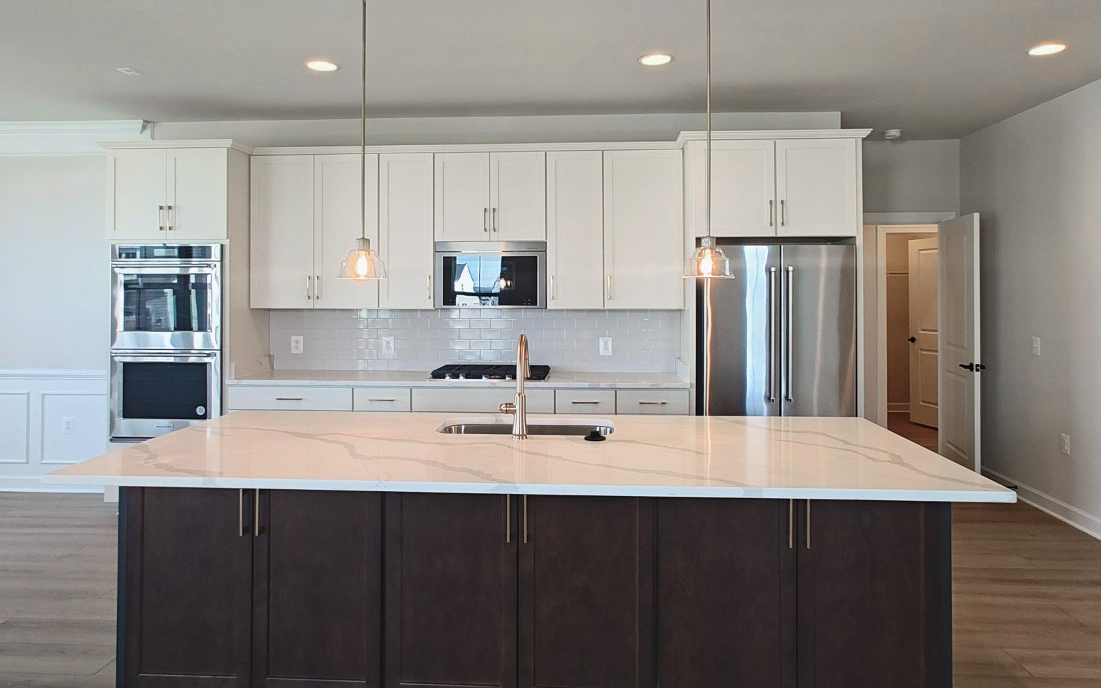The kitchen of the Rembrandt on homesite 2087.