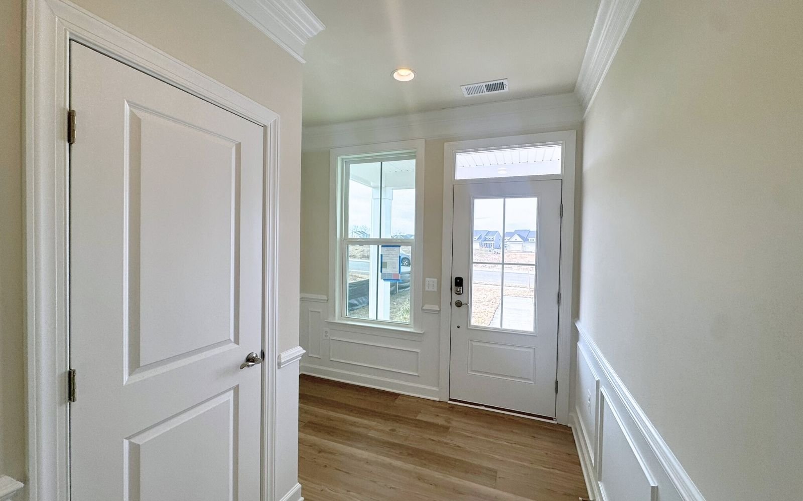 The foyer of the Hemingway on homesite 2110 at Hiatt Pointe at Snowden Bridge.