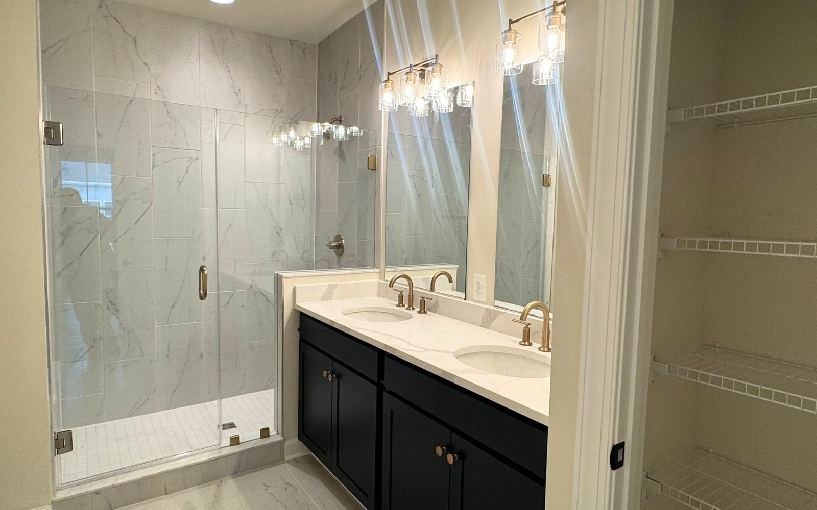 The primary bedroom of the Hemingway on homesite 2110 at Hiatt Pointe at Snowden Bridge.