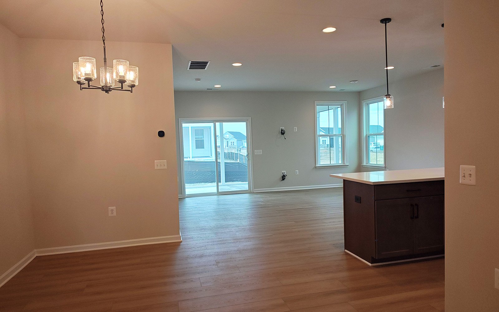 The dining area of the Fitzgerald on homesite 2120.