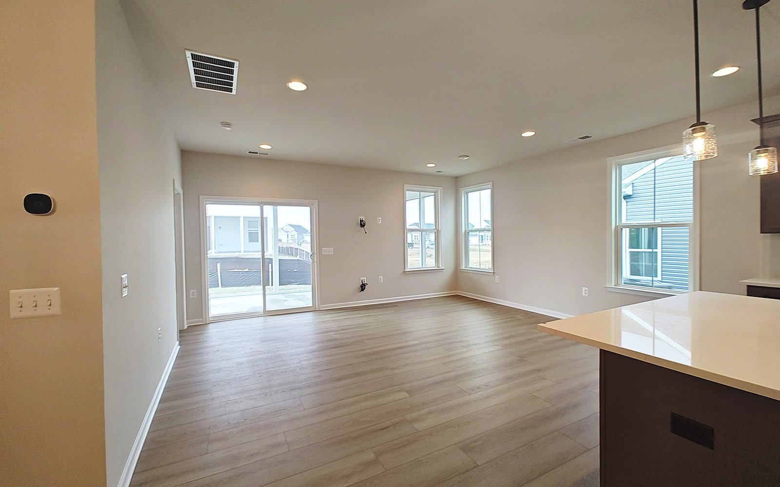 The family room of the Fitzgerald on homesite 2120.