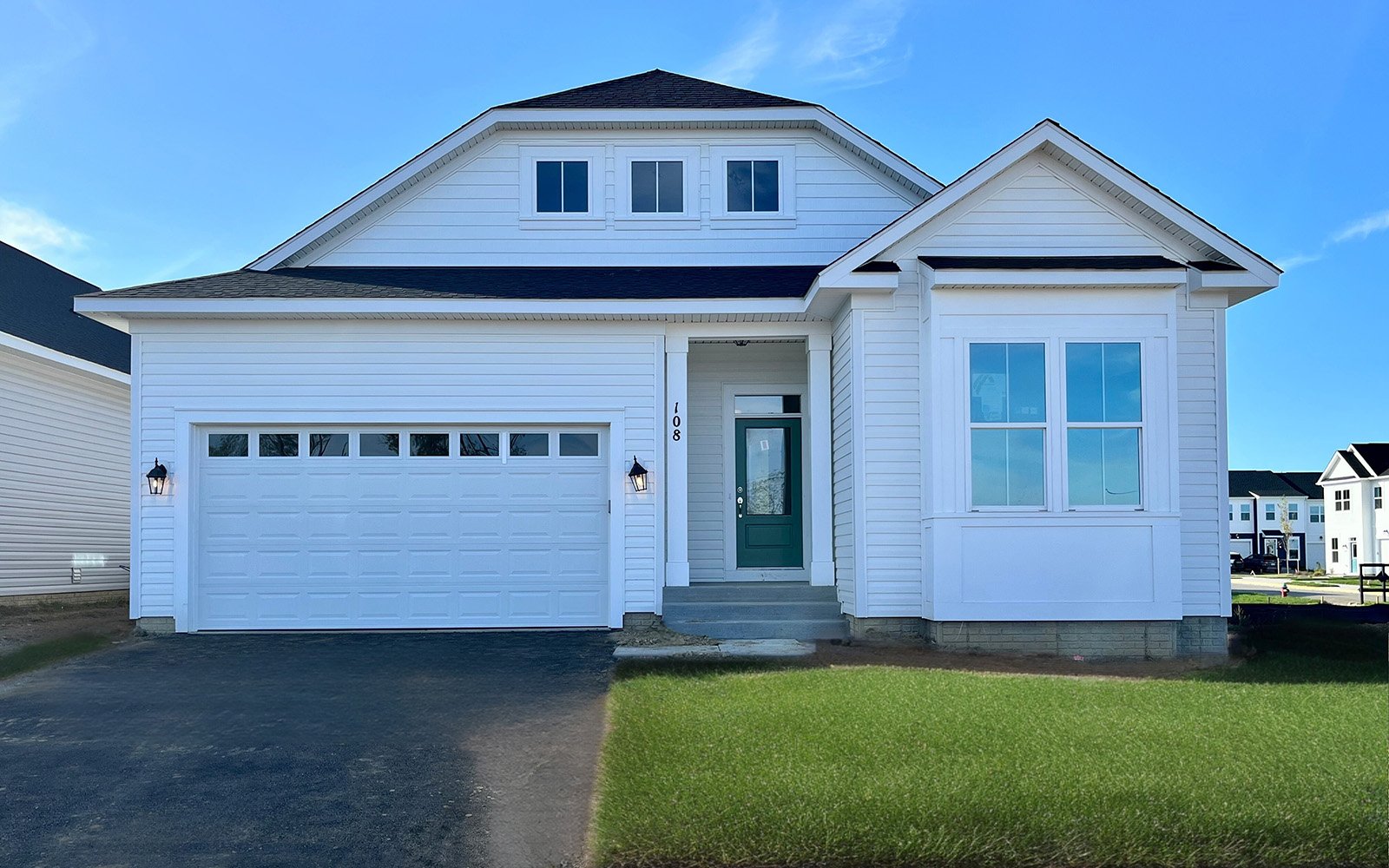 The exterior of the Matisse on homesite 1120 at Hiatt Pointe at Snowden Bridge by Brookfield Residential.