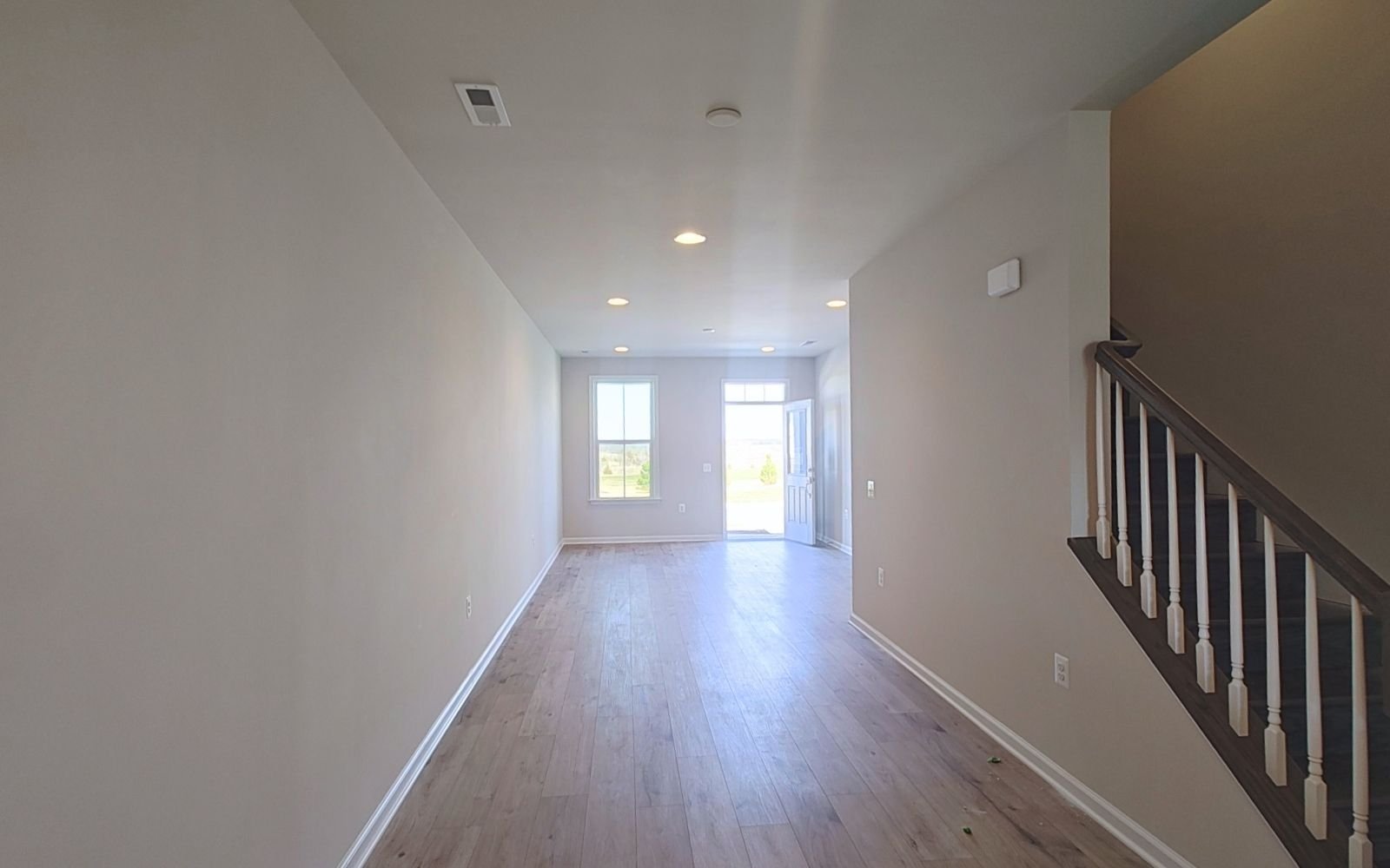The living room of the Northgate on homesite 1008 at Hiatt Pointe at Snowden Bridge.