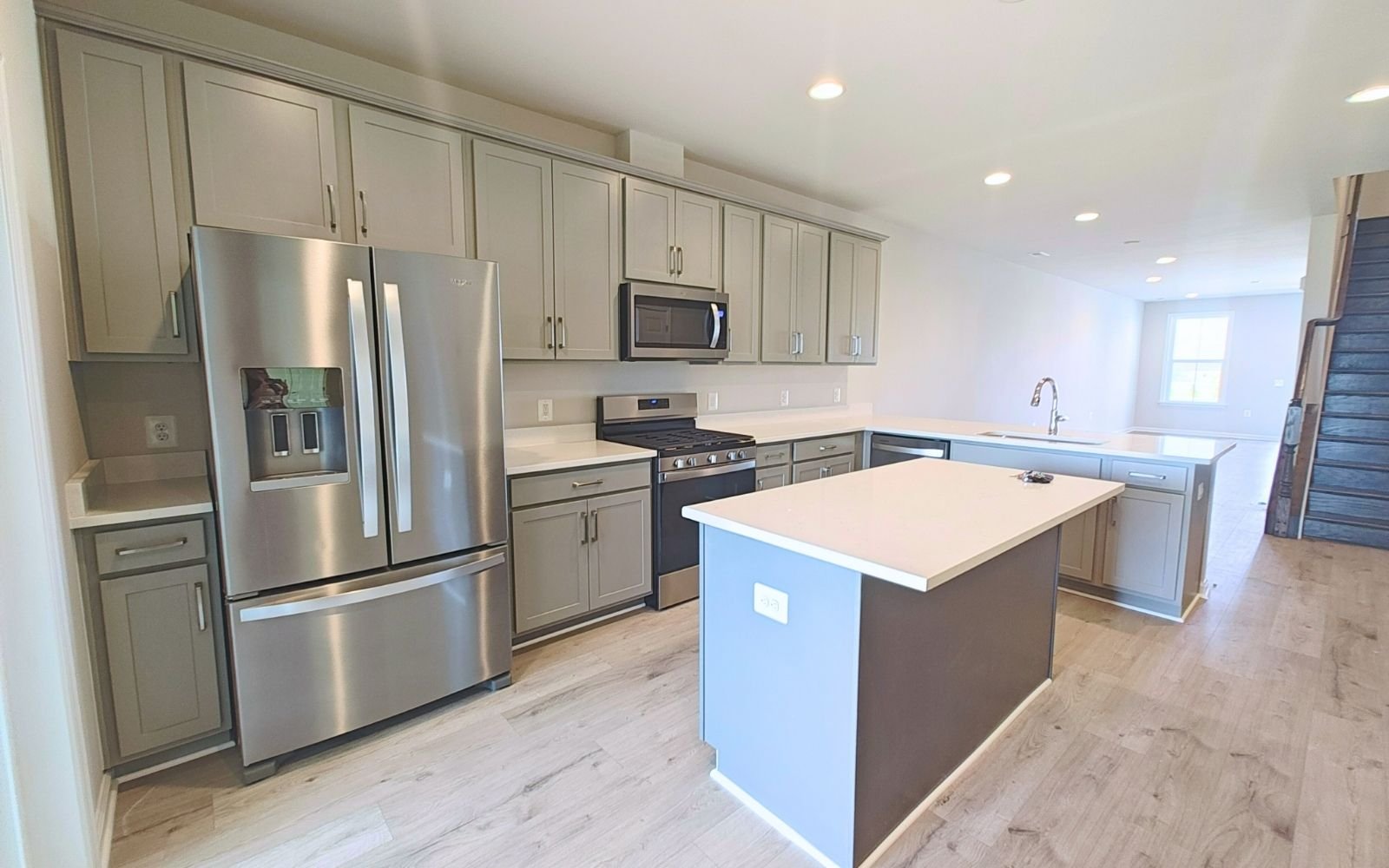 The kitchen of the Northgate on homesite 1008 at Hiatt Pointe at Snowden Bridge.