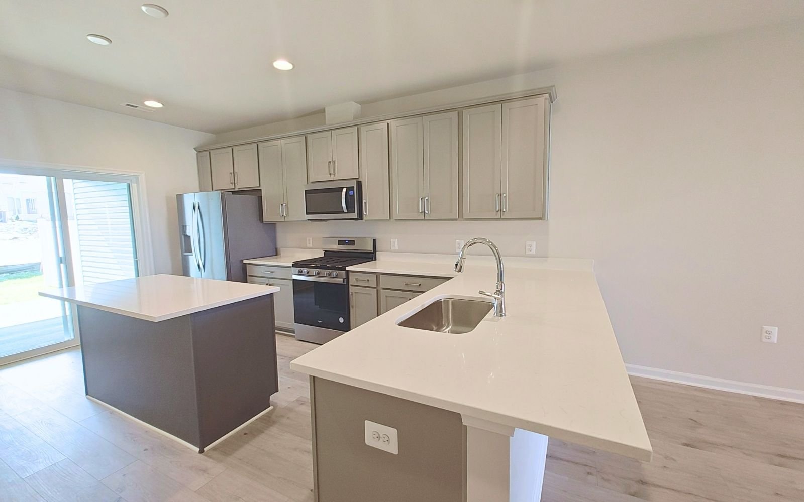 The kitchen of the Northgate on homesite 1008 at Hiatt Pointe at Snowden Bridge.