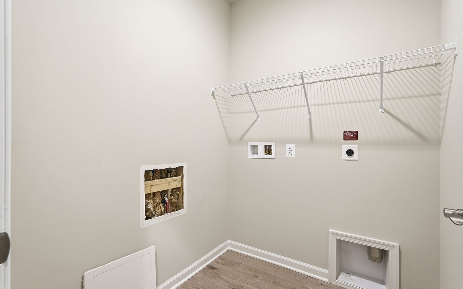 The laundry in the Northgate on homesite 1008 at Hiatt Pointe at Snowden Bridge.