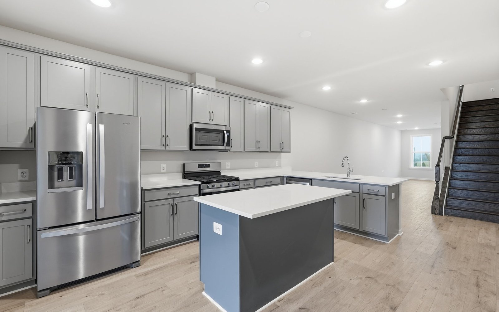 The kitchen in the Northgate on homesite 1008 at Hiatt Pointe at Snowden Bridge.