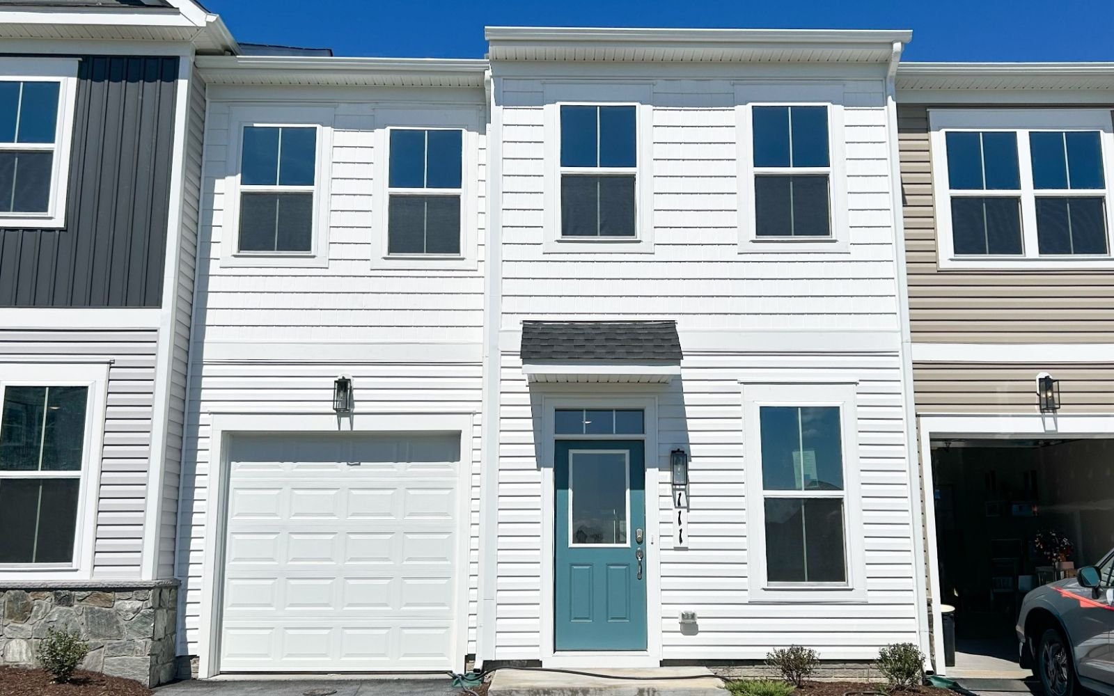 The exterior of the Northgate on homesite 1102 at Hiatt Pointe at Snowden Bridge.