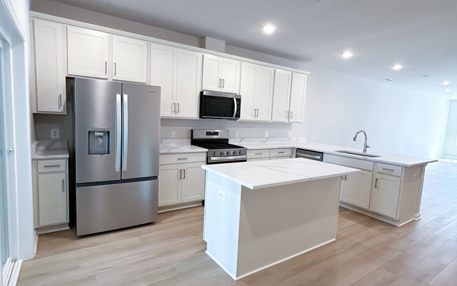 The kitchen of the Northgate on homesite 1102 at Hiatt Pointe at Snowden Bridge.