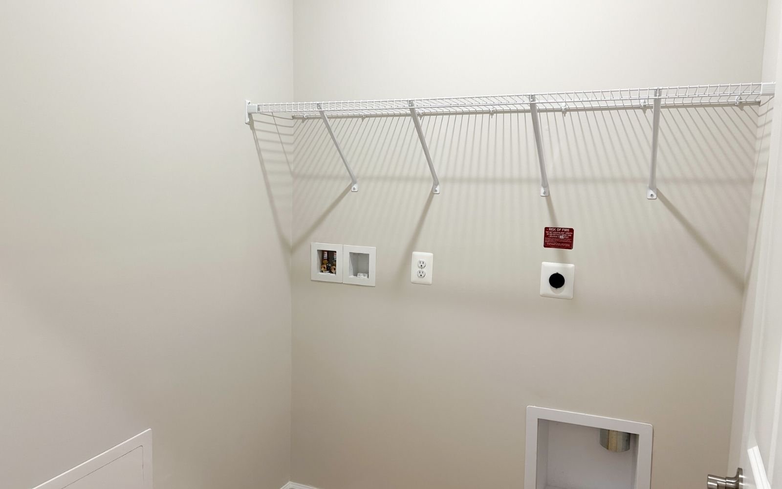 The laundry of the Northgate on homesite 1102 at Hiatt Pointe at Snowden Bridge.