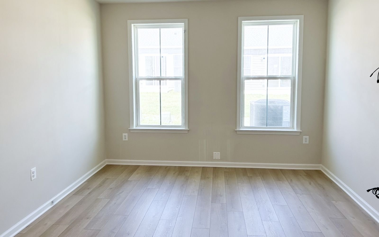 The primary bedroom of the Northgate on homesite 1102 at Hiatt Pointe at Snowden Bridge.
