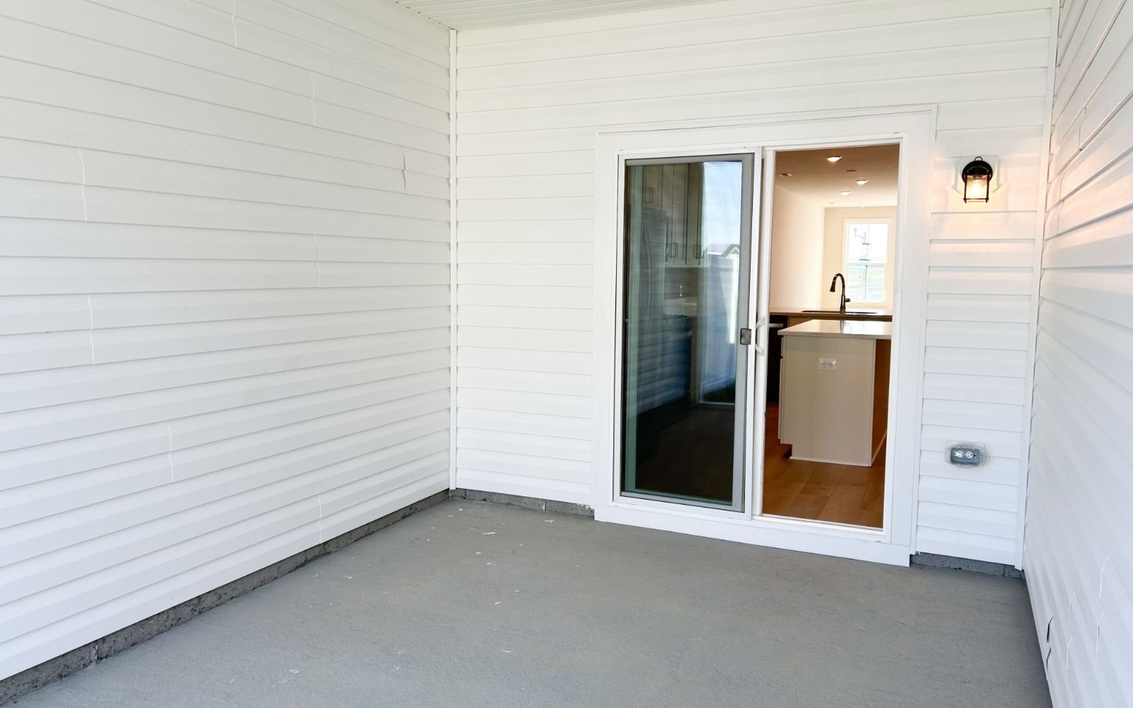 The screened porch of the Northgate on homesite 1102 at Hiatt Pointe at Snowden Bridge.